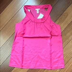 NWT J.Crew Silky Hot Pink Top